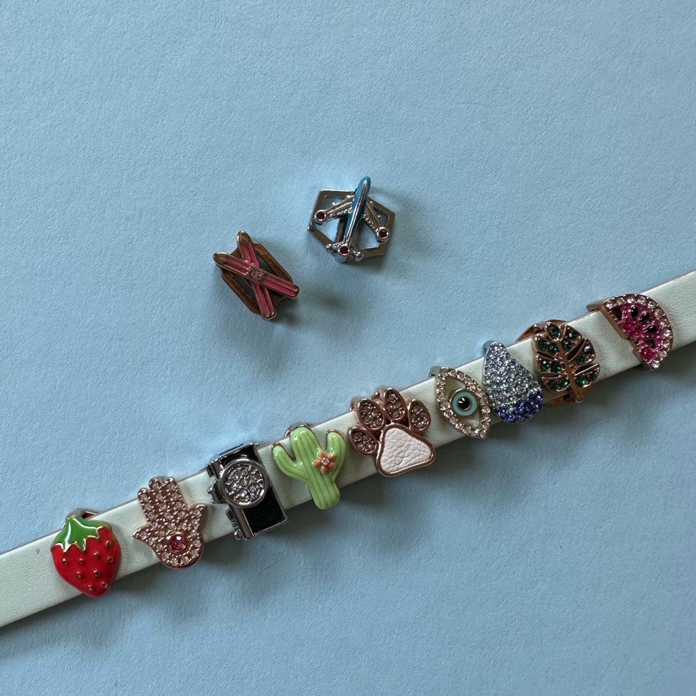 Lot of 11 keep collective charms.